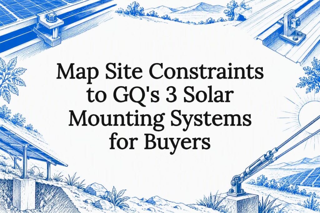 Solar mounting systems title card illustration