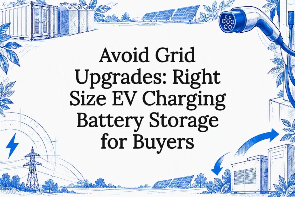EV charging battery storage title card