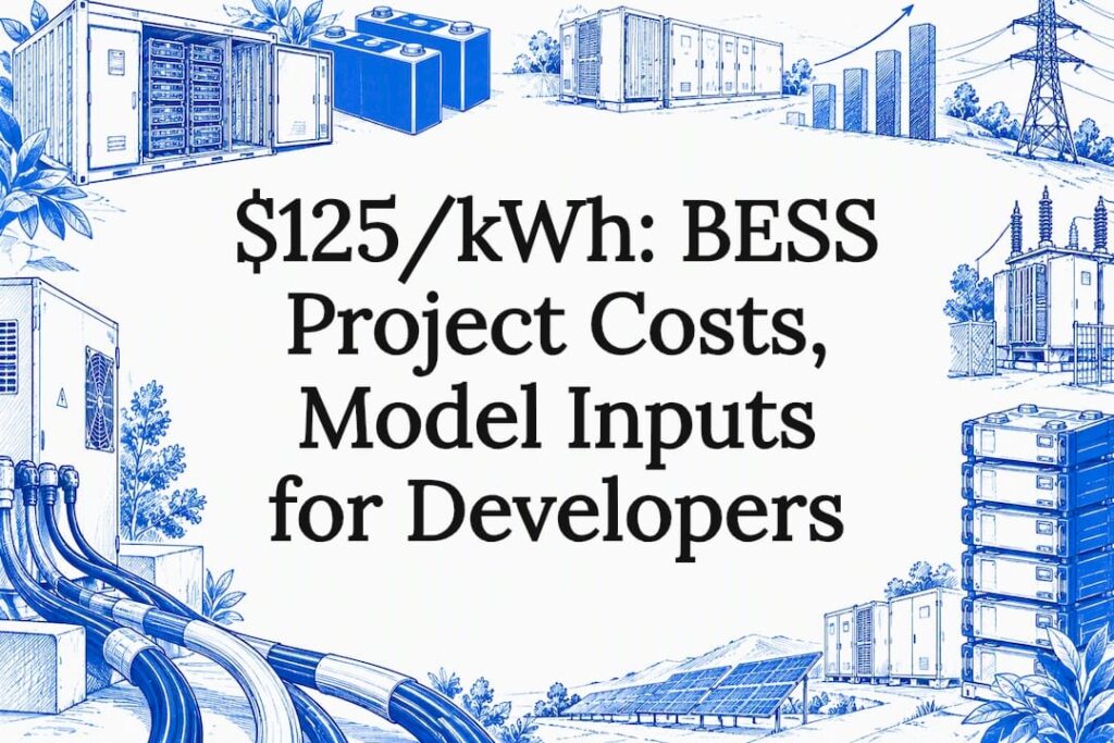 Decorative BESS project cost title card