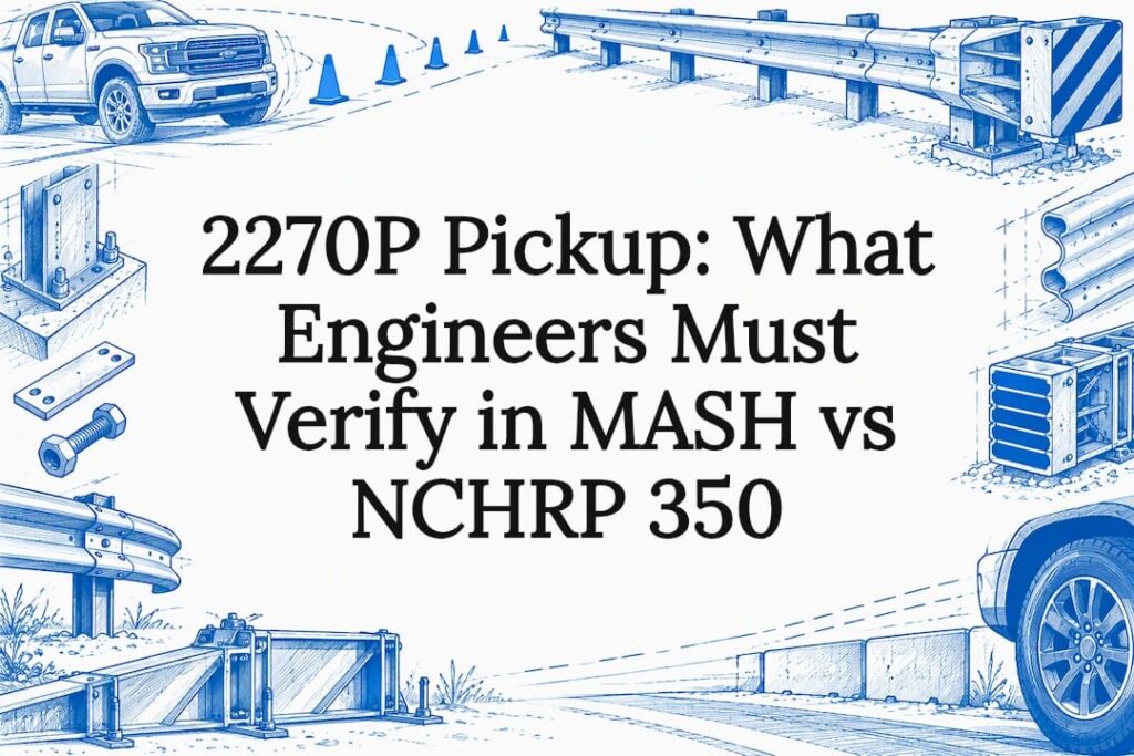 Sketch title card with pickup and guardrail
